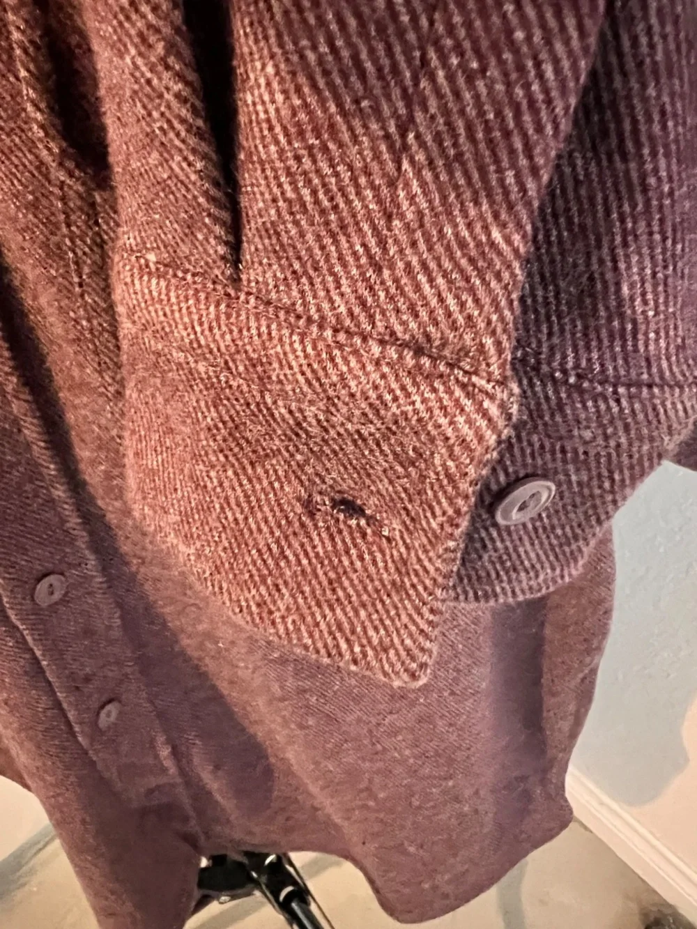 Mens Banana Republic Wine Shacket Style Shirt | Size Medium